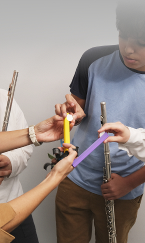 Clientes aprendiendo el uso de Fluture Ergo.