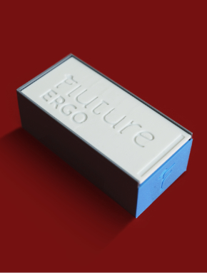 La caja de Fluture Ergo.